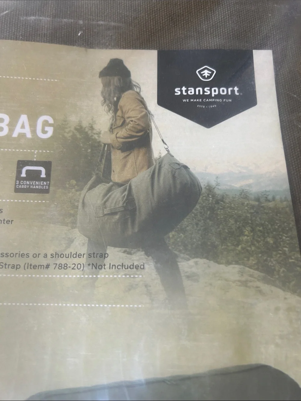 New Heavy Duty Olive Green Duffel Bag - Men's Travel Gear